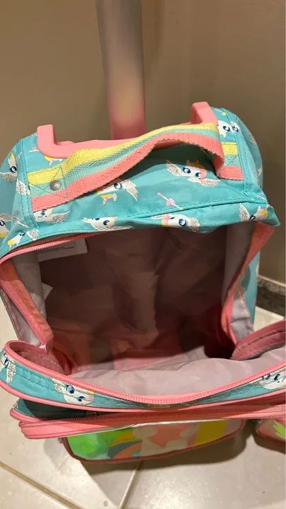 Mochila Infantil com Rodinhas ORIGINAL PUKET - Foto 5