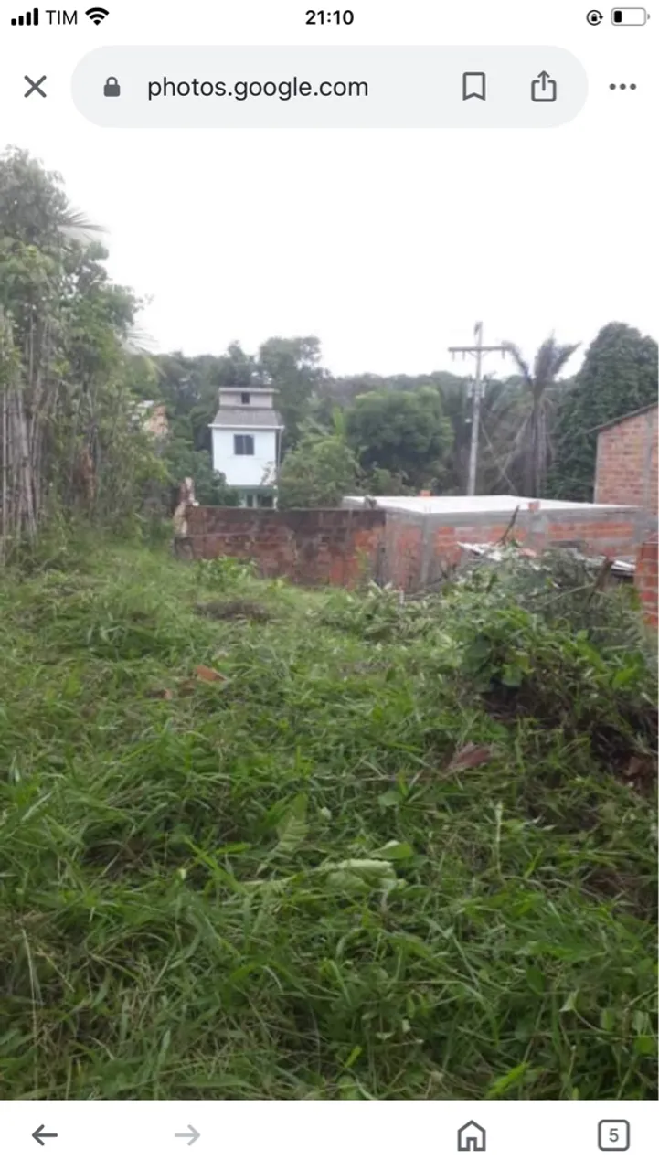 Terreno com casa em construção