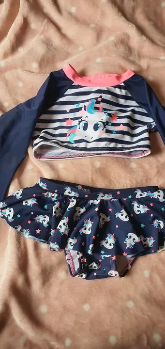 Conjunto de Biquíni Infantil Puket com Unicórnio - Tamanho 2 - Foto 6