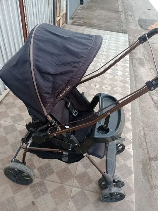 Carrinho de bebê Galzerano preto  - Foto 5