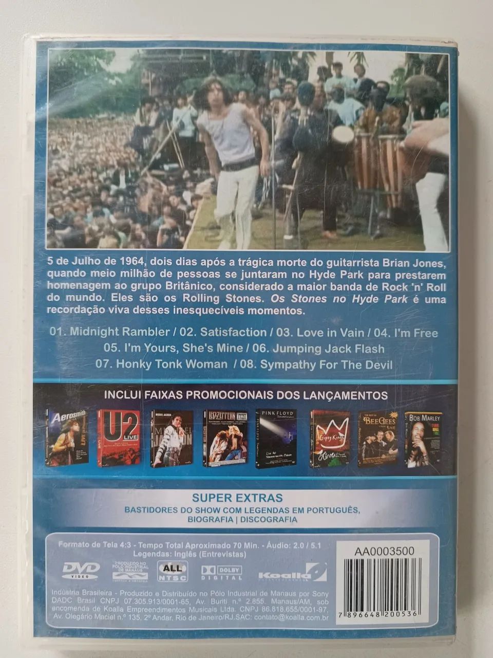 Dvd Rolling stones stona - Foto 2