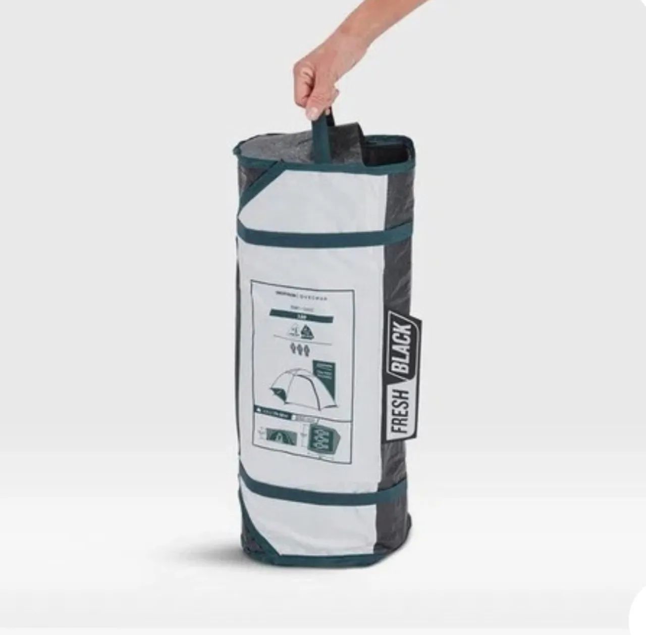 Barraca De Trilha Arpenaz 3 Fresh & Black | 3 Pessoas usada uma vez - Foto 4