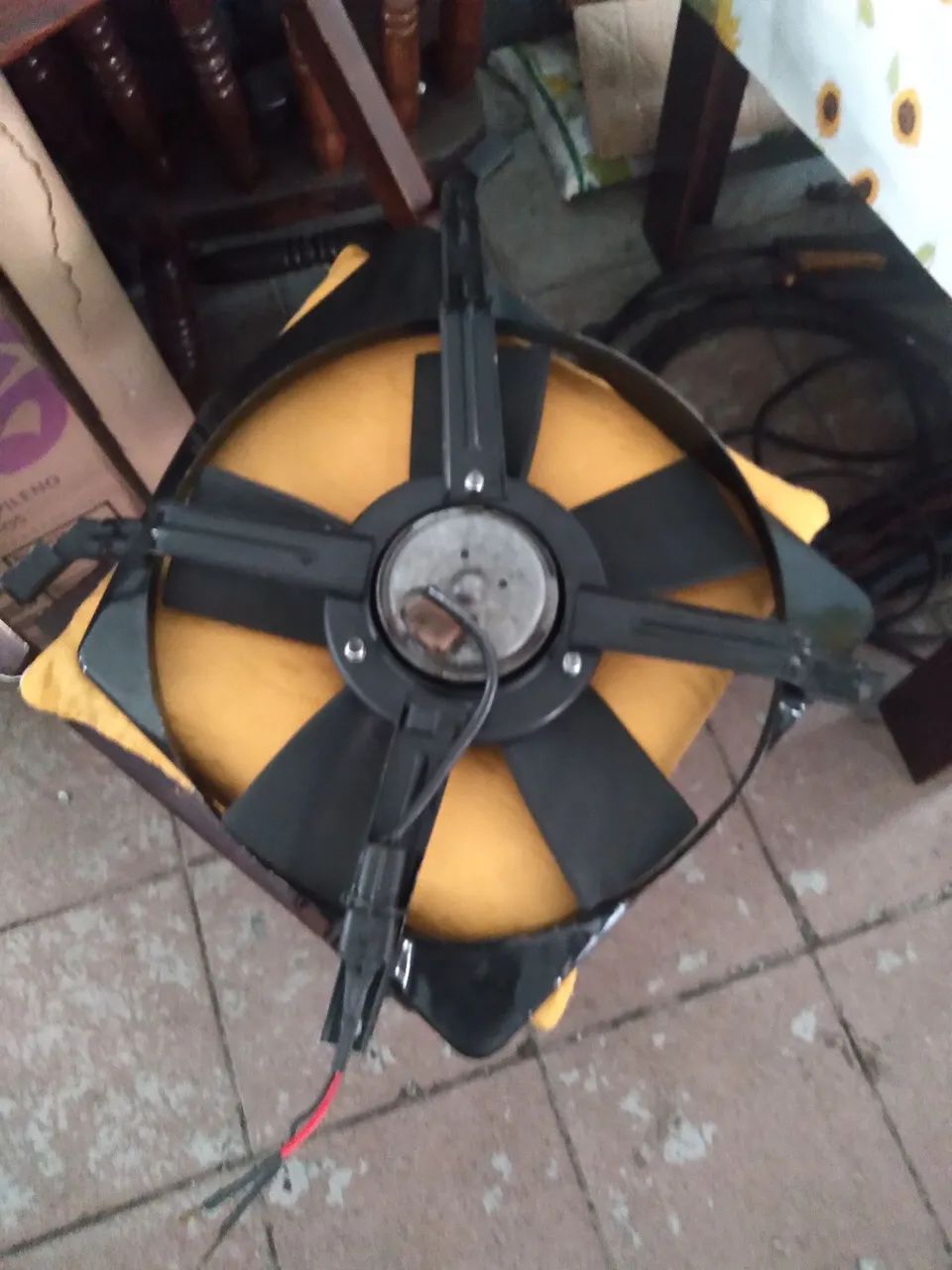 Defletor com ventoinha eletrica opala 85/92 original raridade novíssima  - Foto 3