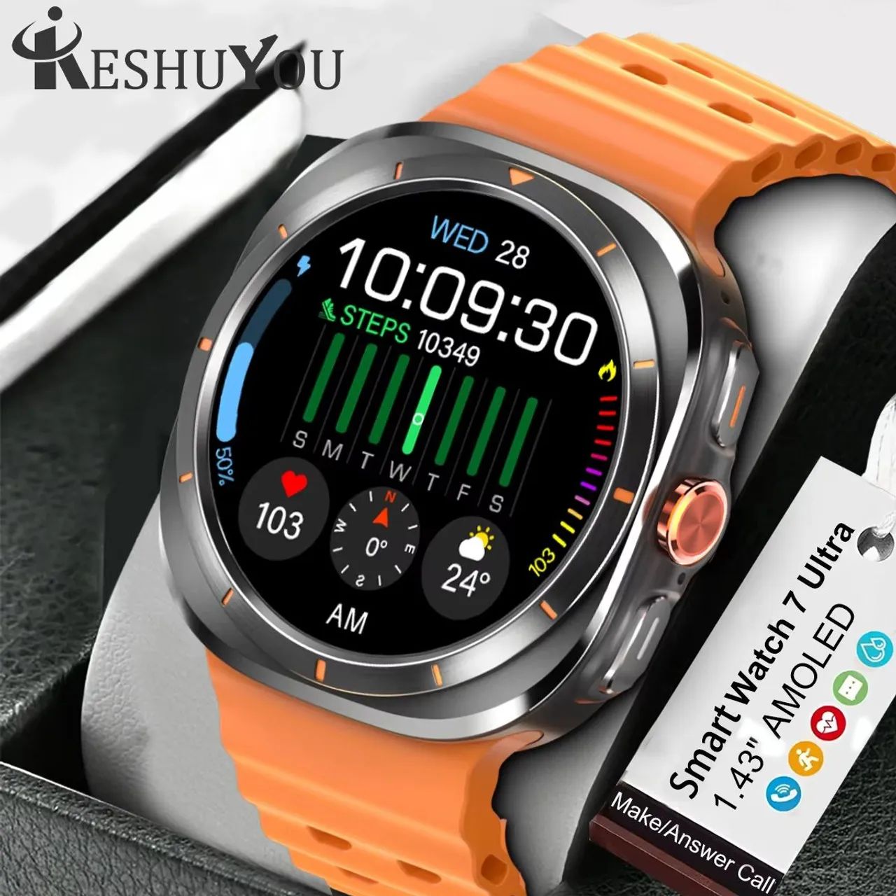 Relogio Smartwatch GT7 Ultra inteligente digital  - Diversas Cores e Funções - Foto 3