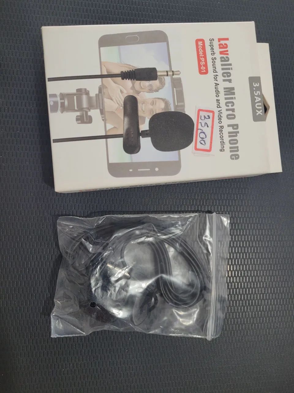 Microfone de Lapela Lavalier 3.5mm para Celular