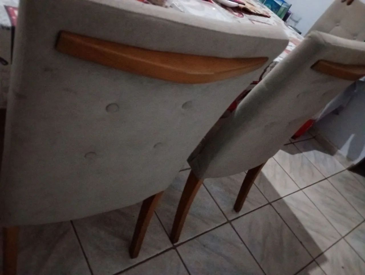 Mesa de vidro C/06 cadeiras - Foto 5