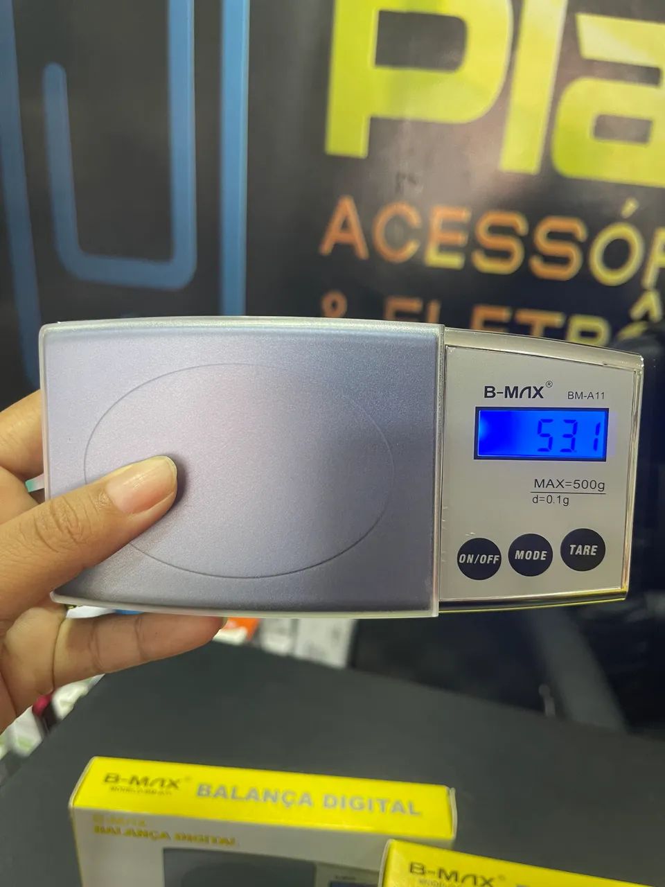 Balança Digital De Bolso Alta Precisão 0.1G a 500g - Foto 3