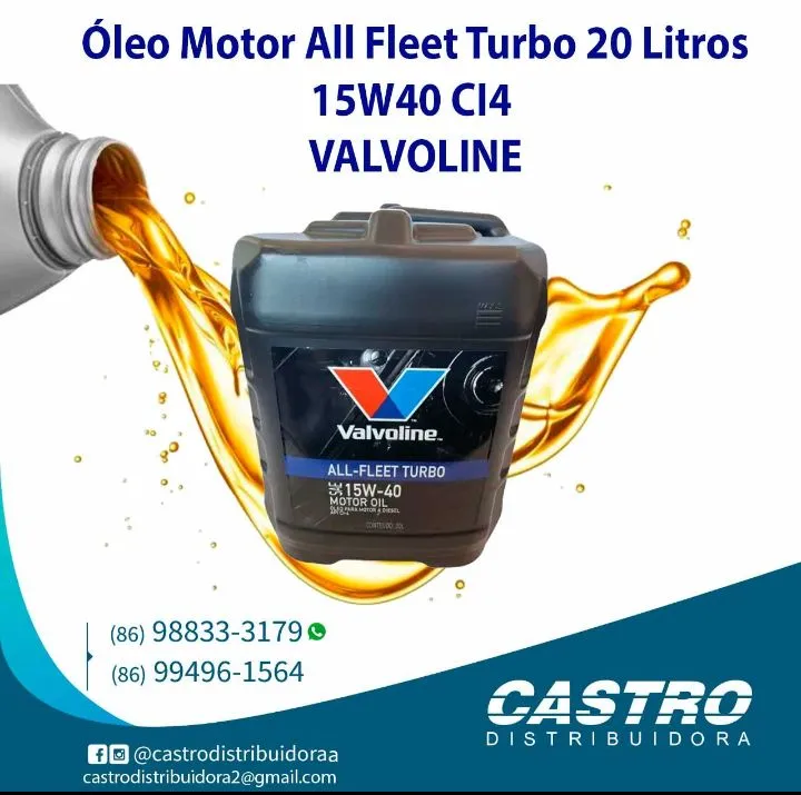 Óleo Motor Valvoline All Fleet Turbo 15W40 C14 20 Litros