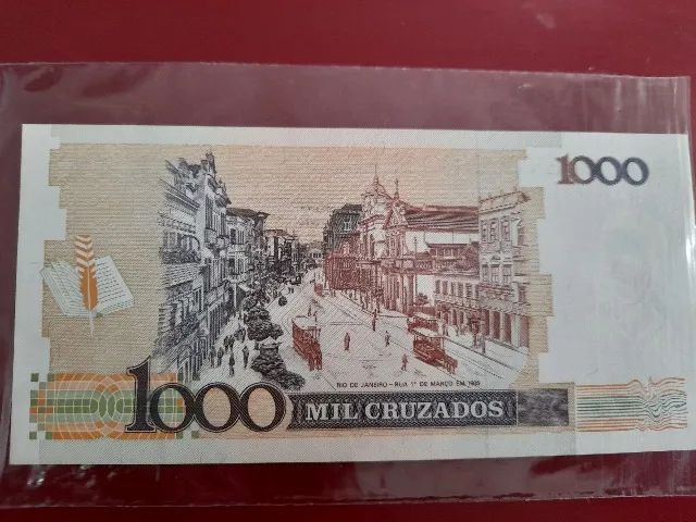 Nota de 1000 Cruzados zerada - Foto 2