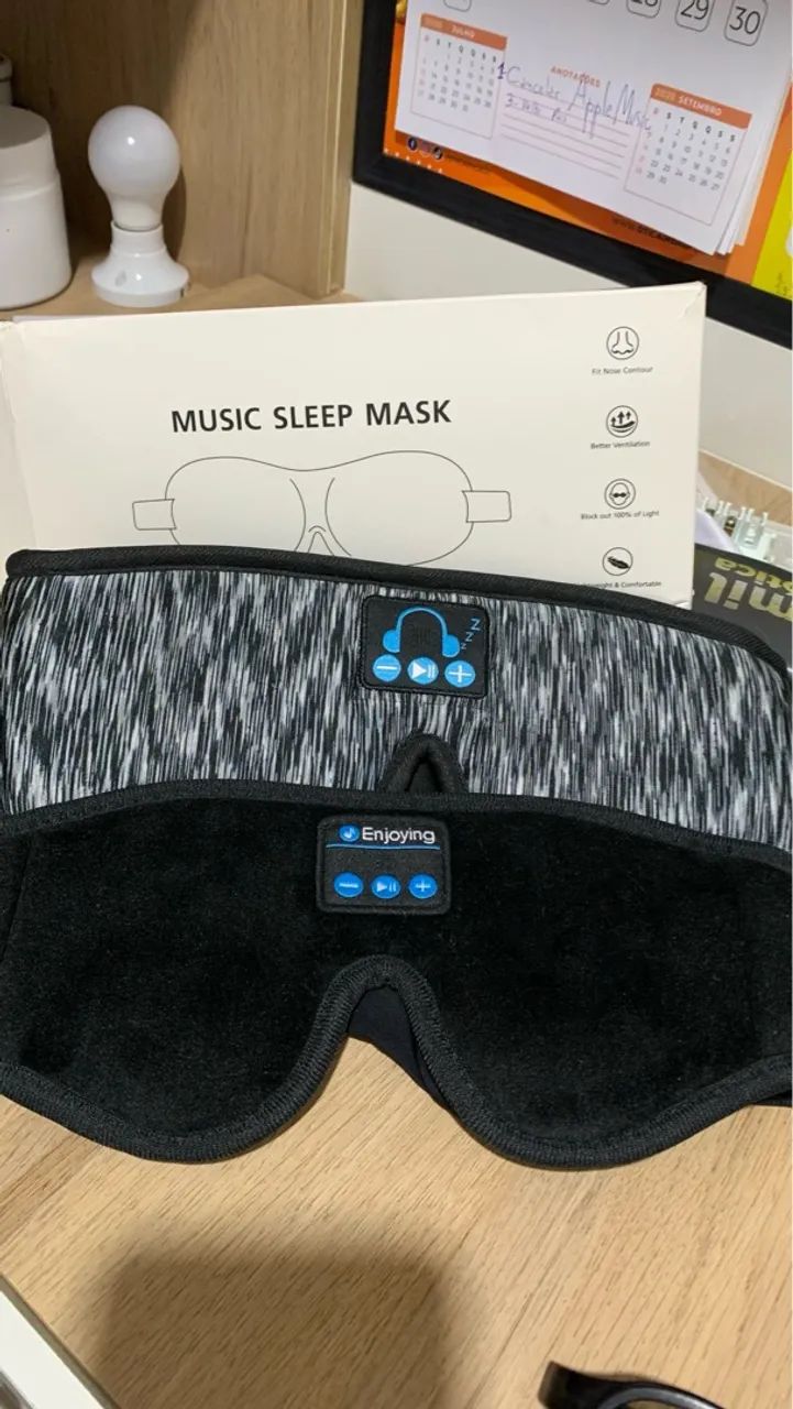 2 Máscaras 3D Bluetooth para Dormir - Foto 2