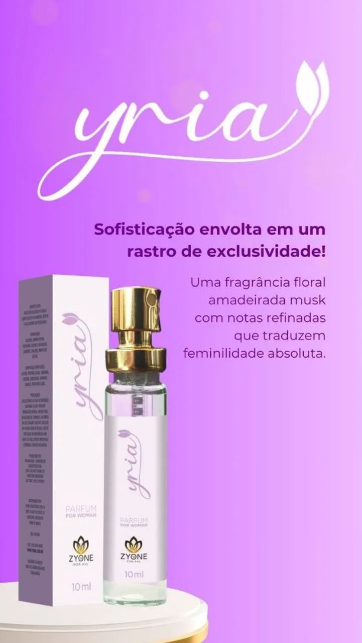 Perfume Yria Nobless Zyone  - 50ml - Foto 4