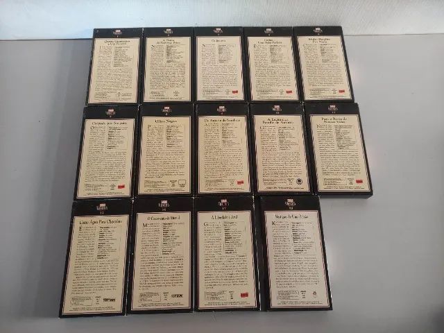 Lote Com 14 Filmes Vhs Clássicos Caras Coleção Leia Ekl (Usado