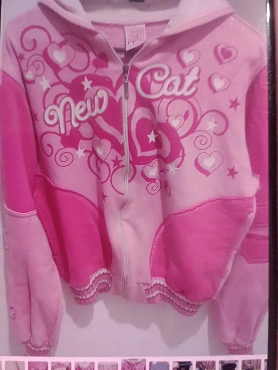 Casaco Infantil Rosa New Cat