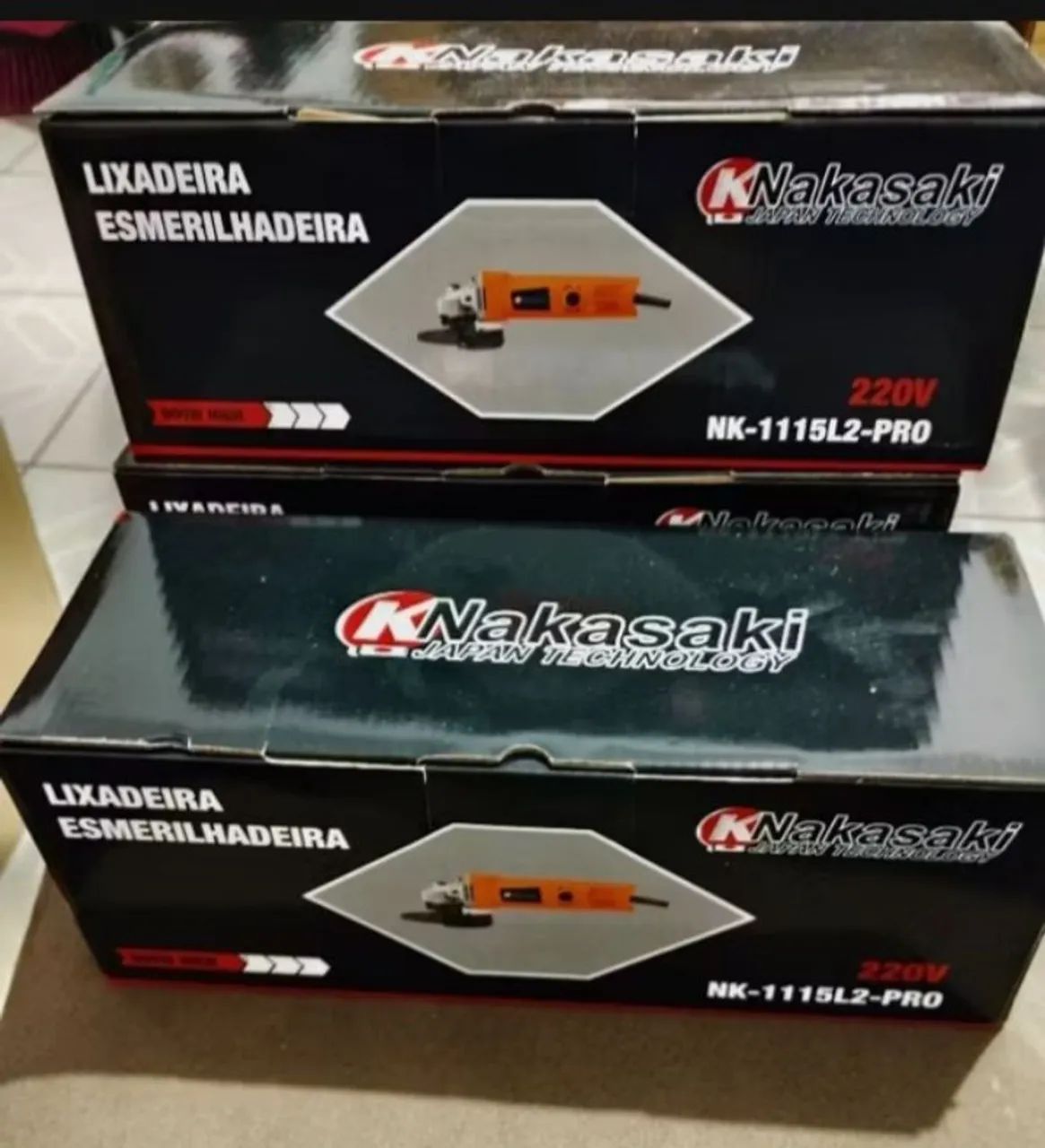 Esmerilhadeira Angular 7'' com Acessórios 110V nakasaki  - Foto 3