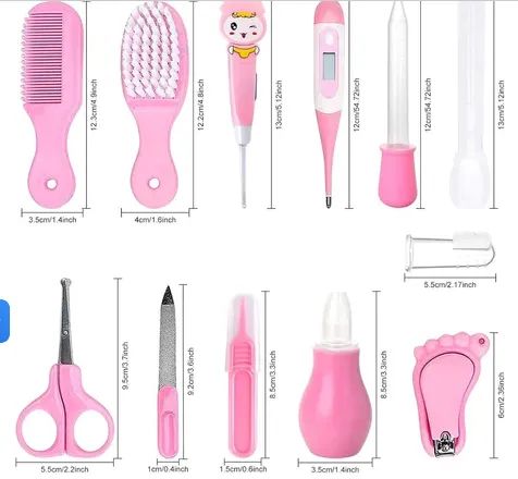 Kit 13 Peças Higiene Cuidado Bebê Recém Nascido Essencial Cuidados Com O Bebê z1235 - Foto 4