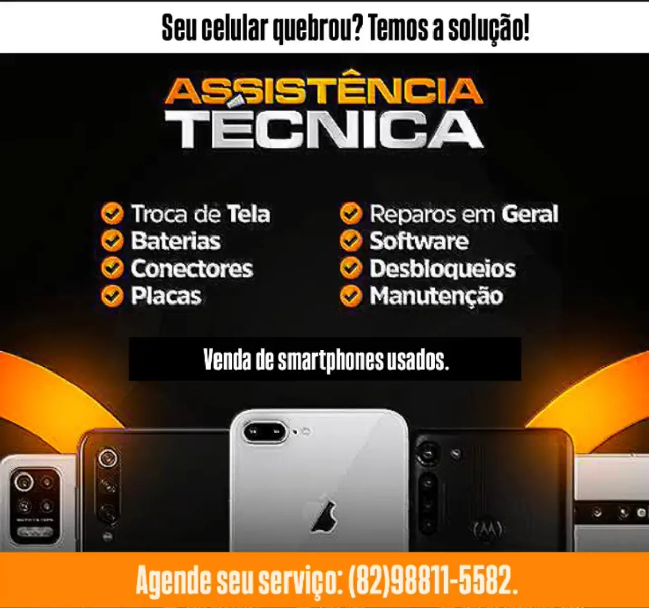 Seu celular quebrou? Temos a solução!