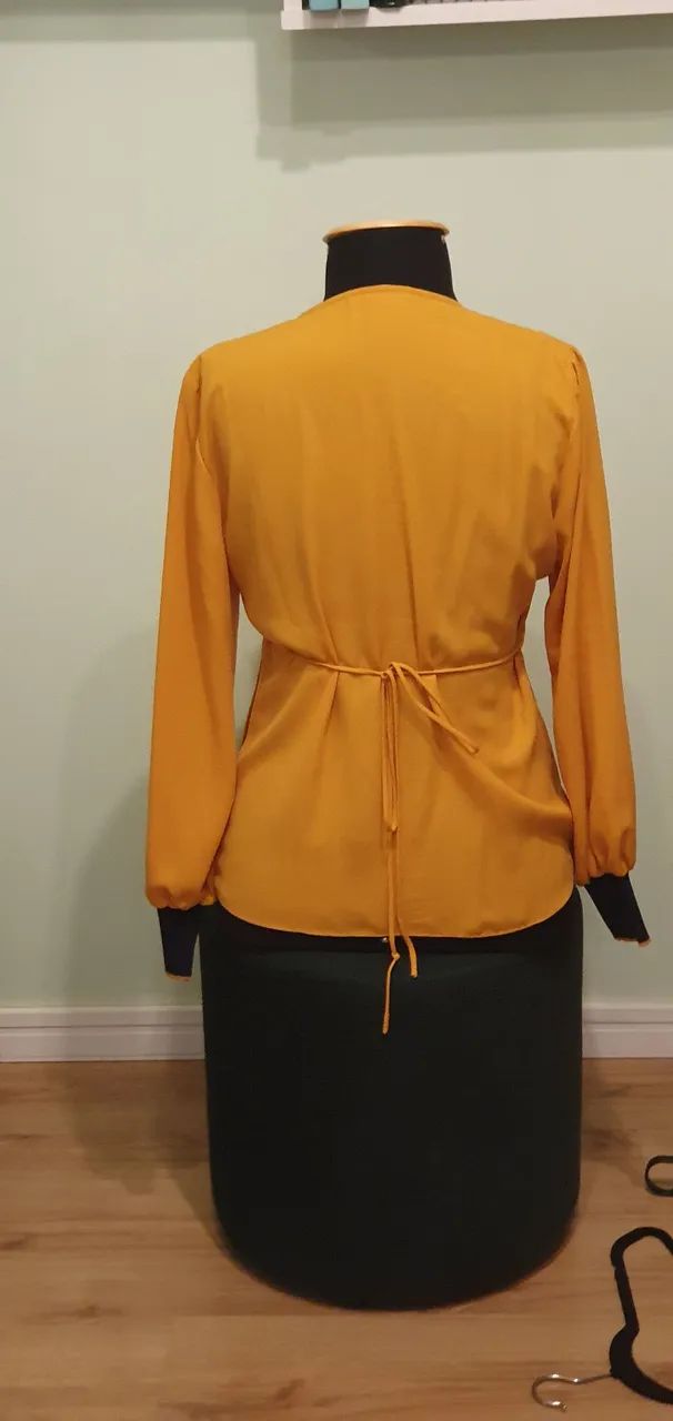 Blusa Transpassada Amarela - P. A Concept - Foto 2