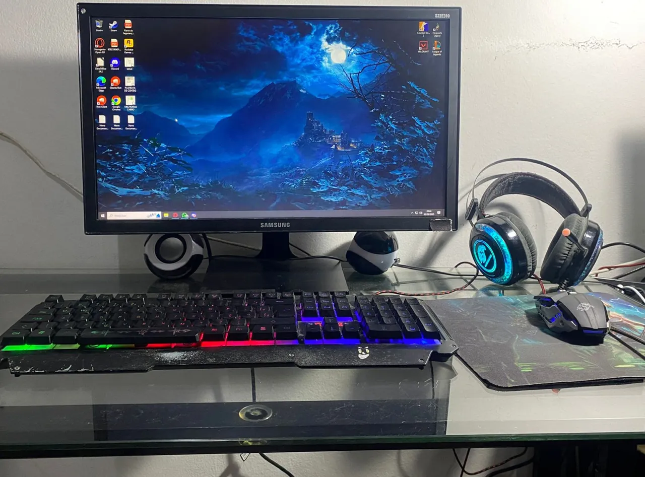 PC Gamer completo com acessórios