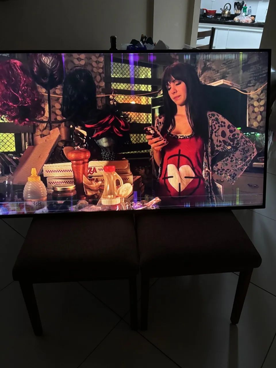 TV Samsung 55 polegadas (defeito de tela)