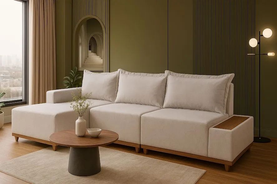 Sofa living com cheise Suíça trop levo hoje