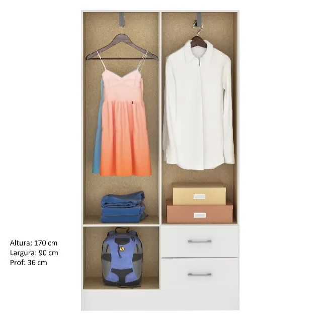 Guarda Roupa 4 Portas 2 Gavetas Novo Fazemos Entrega - Foto 2