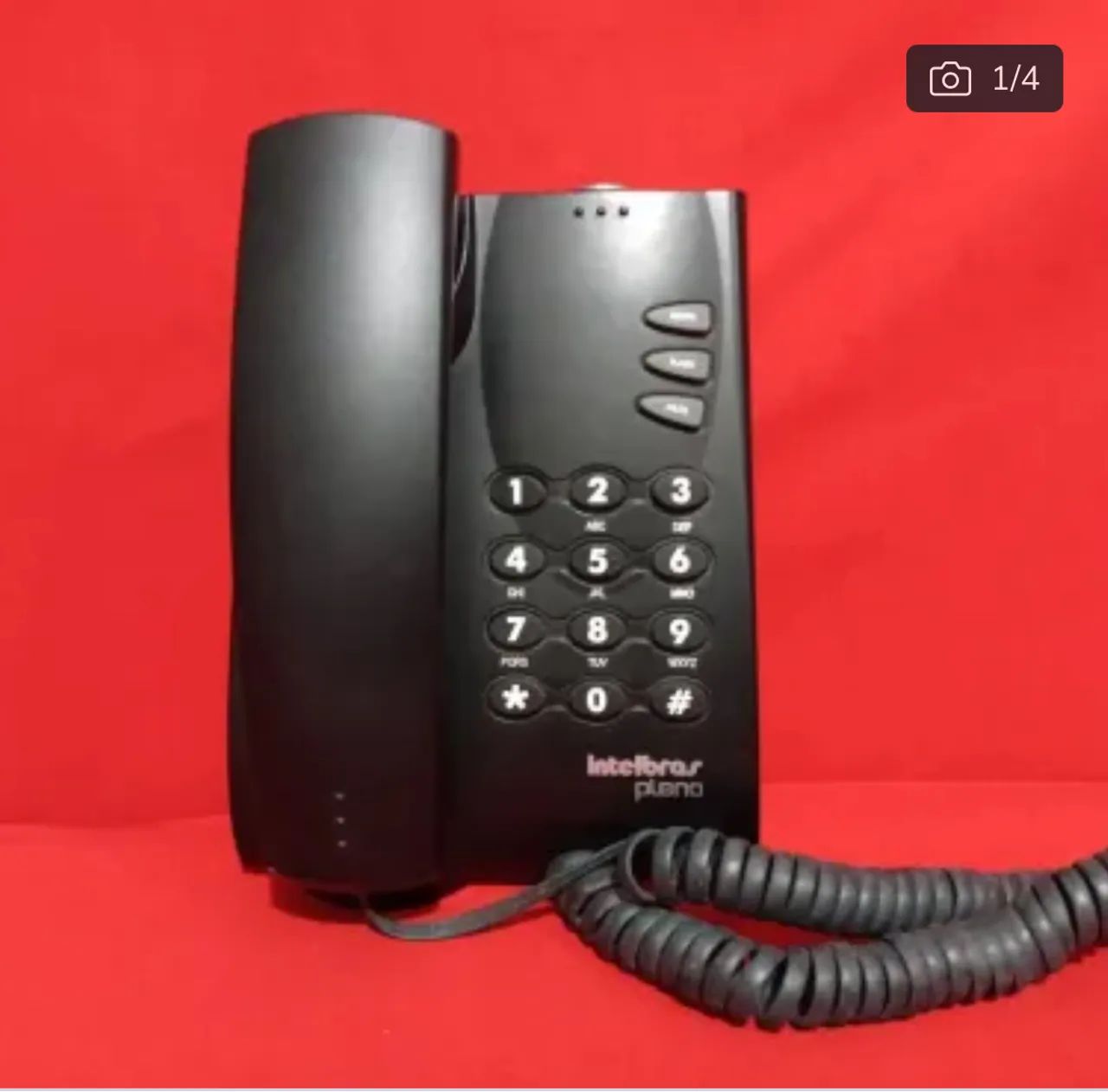 Telefone Intelbras Plano Preto - Fixo64315482326915120