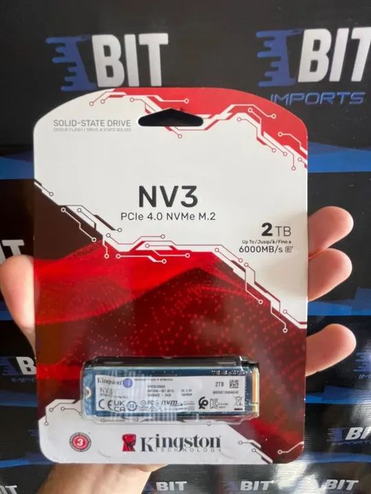 SSD NV3 M.2 Nvme | 2TB KINGSTON | Novo Lacrado | Original