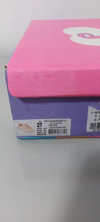 Tênis Infantil Pampili com Luzes - Rosa n°27 - Foto 5