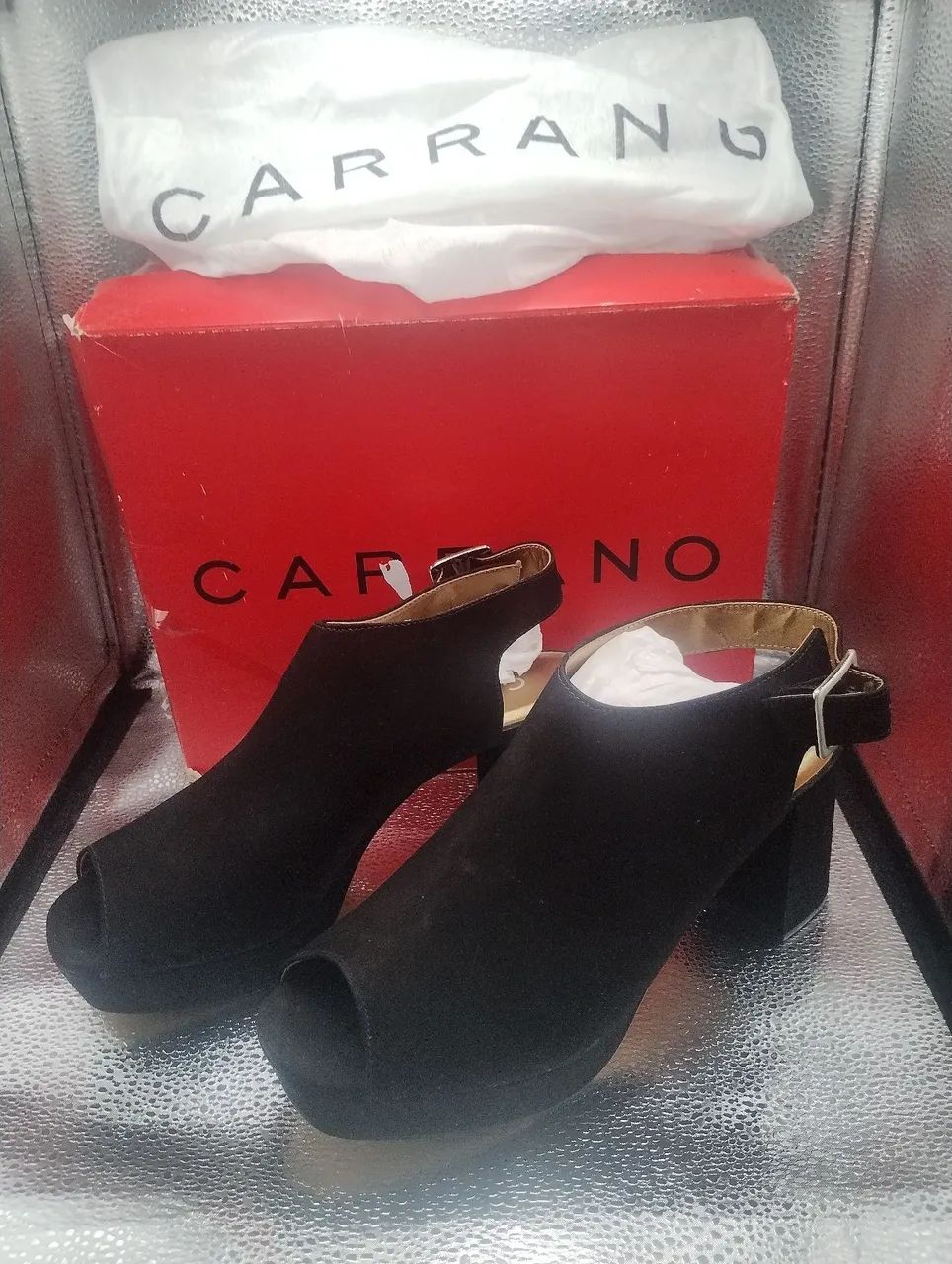 Sandália Carrano Salto Bloco Preta - Foto 2