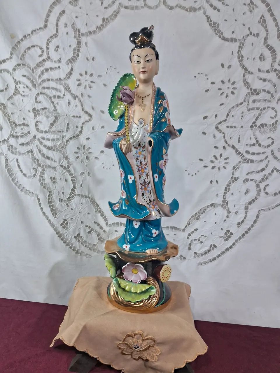 Antiga gueixa, porcelana oriental 