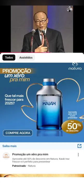 Promoção Natura Kaiak: 50% de desconto!