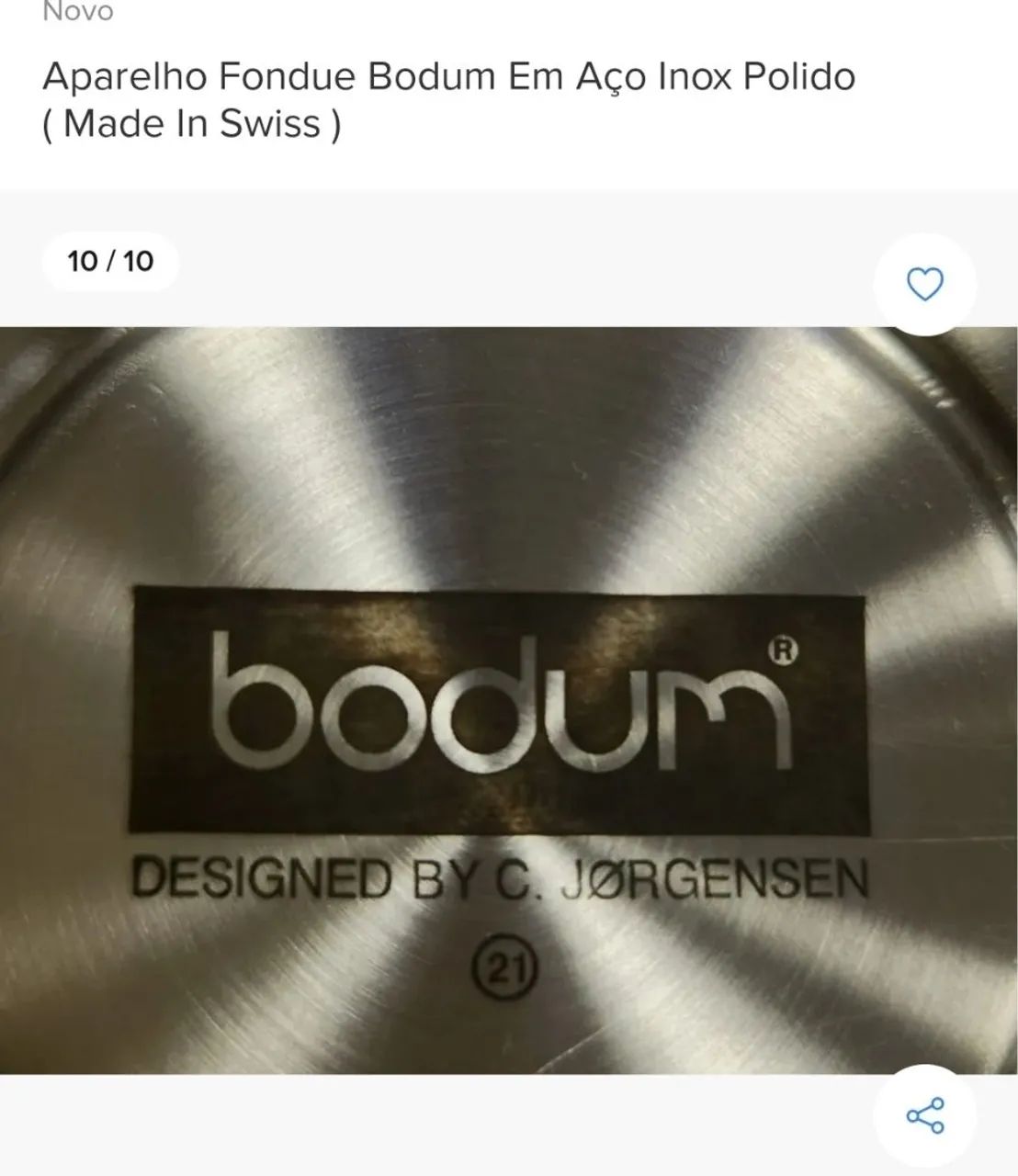 Aparelho Fondue Bodum Em Aço Inox Polido (Made In Swiss) - Foto 5