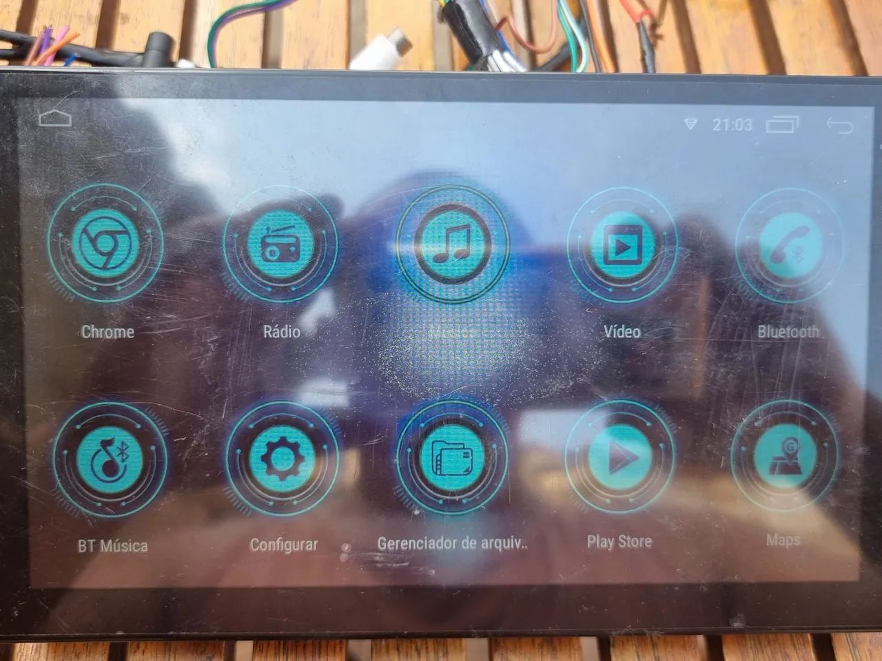 Central Multimídia Tela 9 Polegadas Android Gps Waze Top - Foto 3