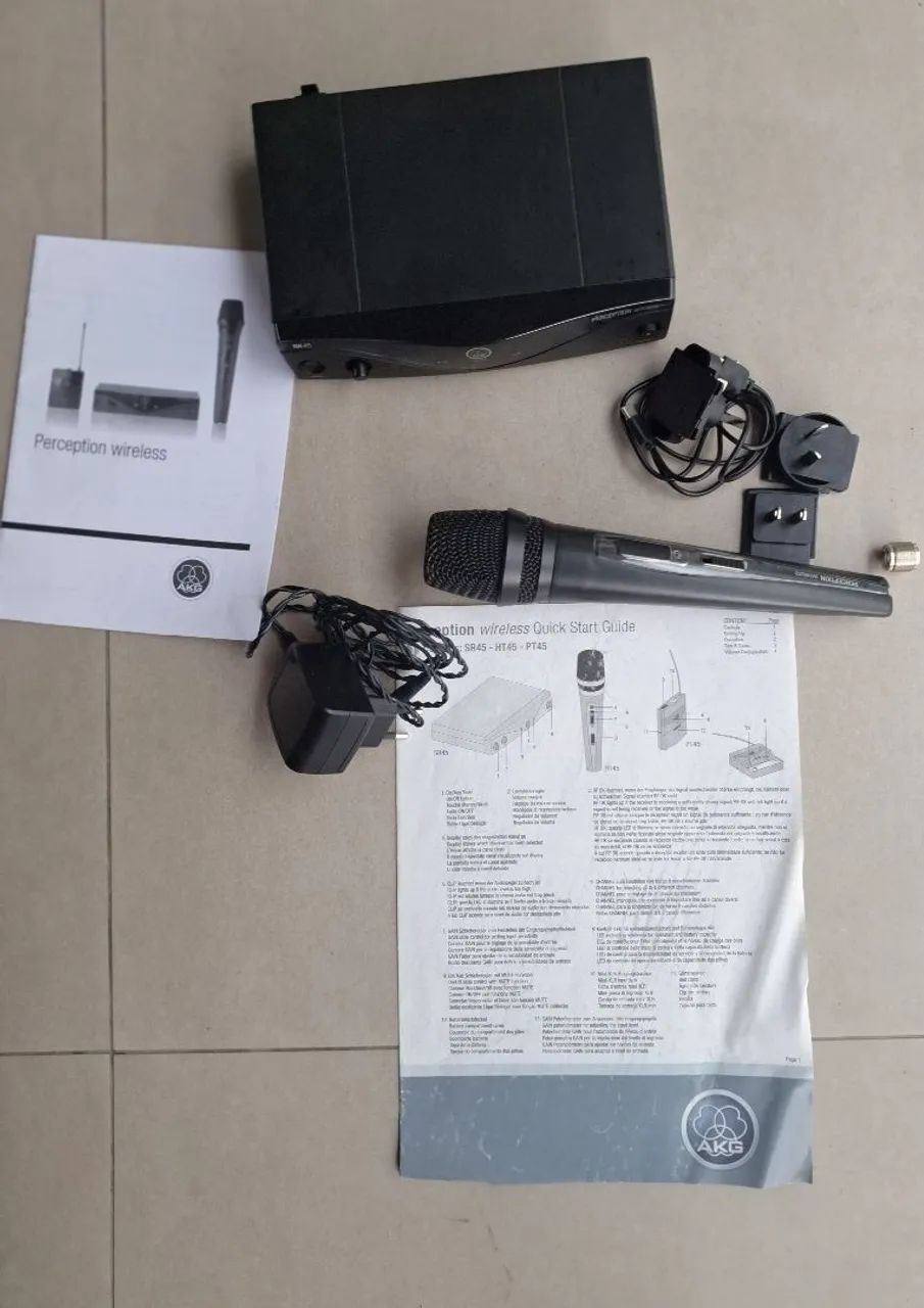 Microfone Akg Pw45 Vset Dinâmico Perception Wireless Band-u2