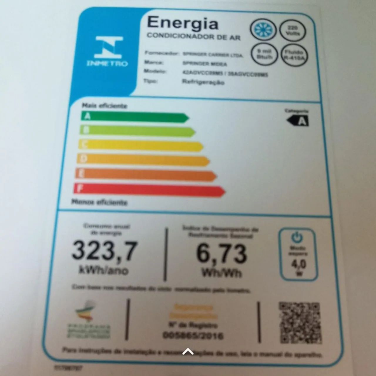 Ar Condicionado Split Inverter com Wi-Fi Springer Midea 9000 BTUs - Foto 3