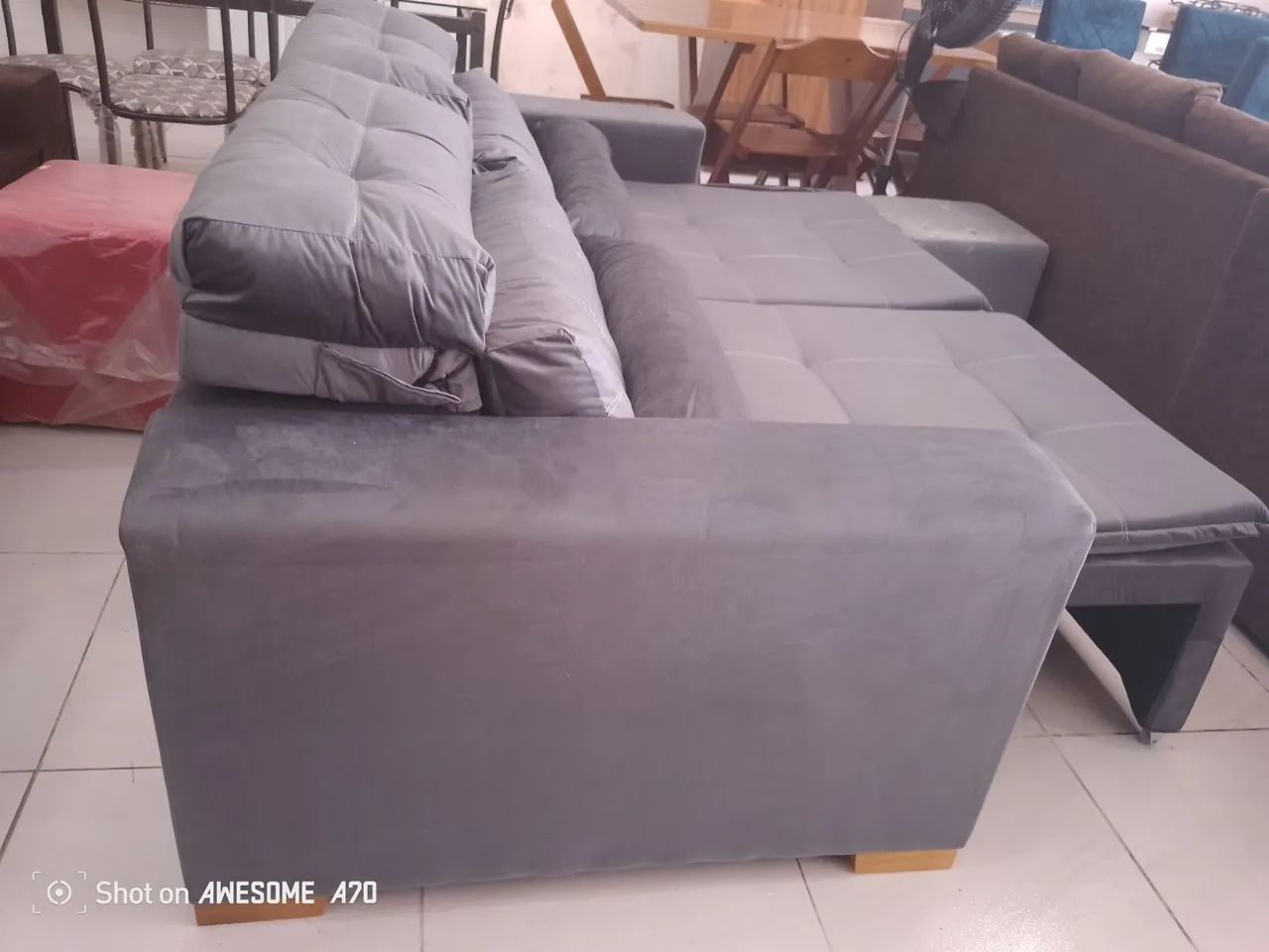 Sofá retrátil reclinável com frete e entrega grátis aproveite esse oferta  - Foto 4