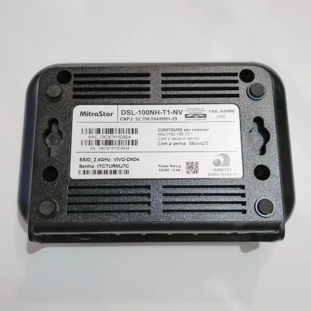 Modem Roteador Wifi MitraStar DSL 100NH-T1-NV - Foto 2