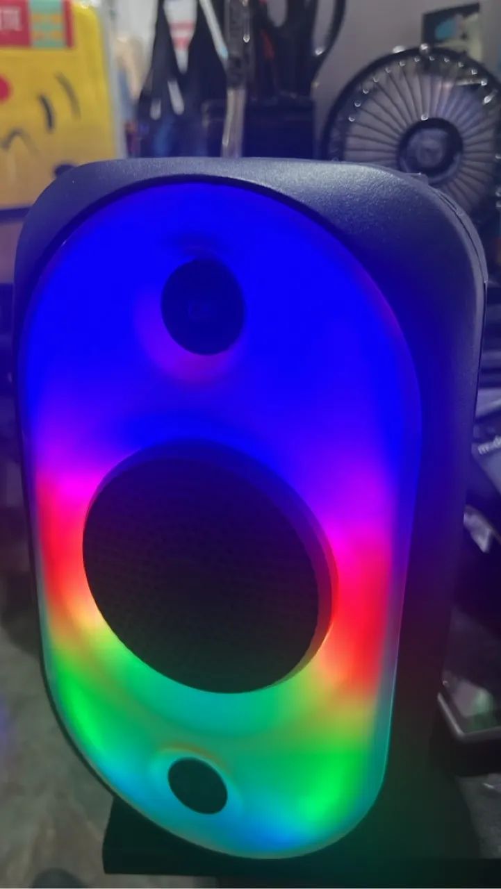 Caixa de Som Bluetooth com LED RGB - Foto 3