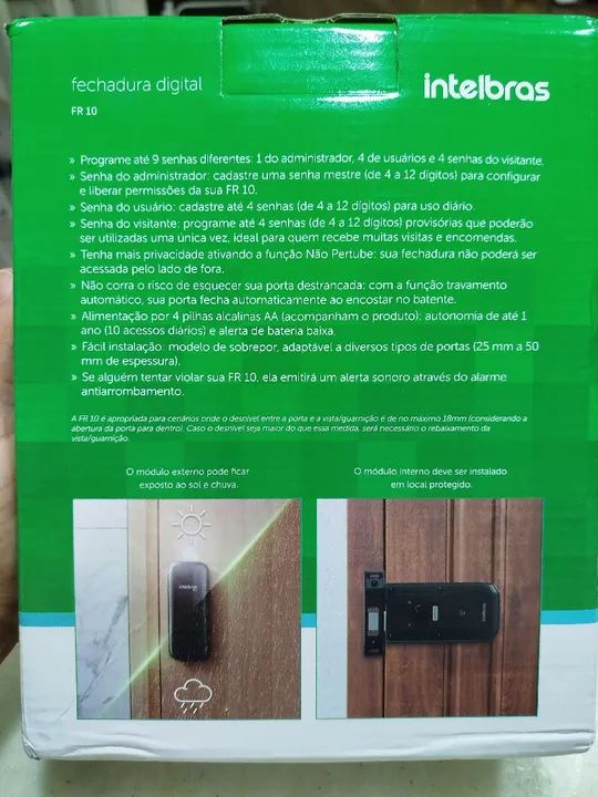 Fechadura Digital Intelbras FR10 - Foto 6