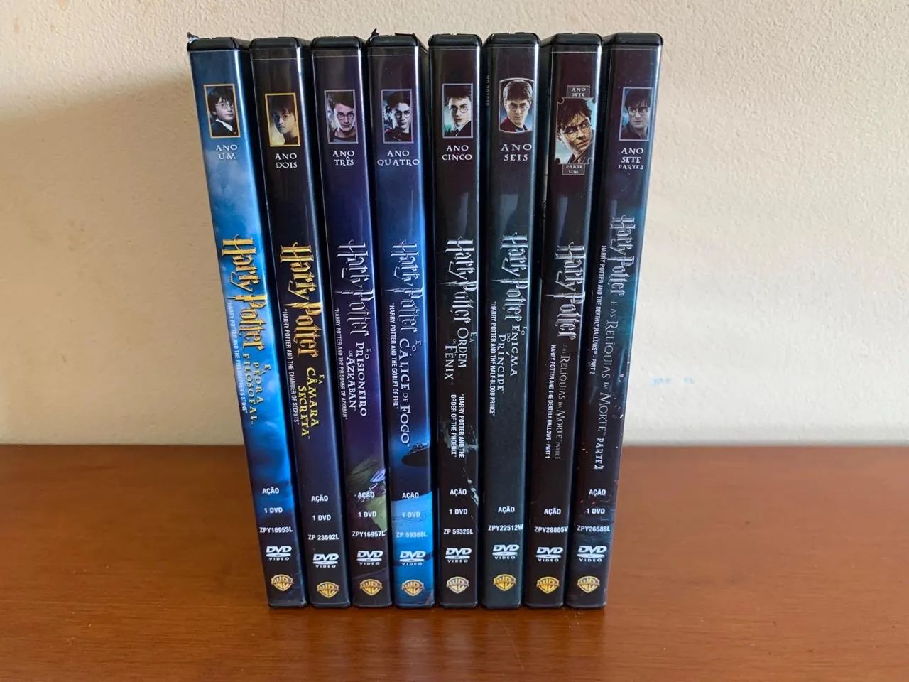 Coleção de dvds Harry Potter 