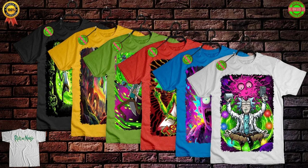 Camiseta Rick and Morty - Rick vs Monstro