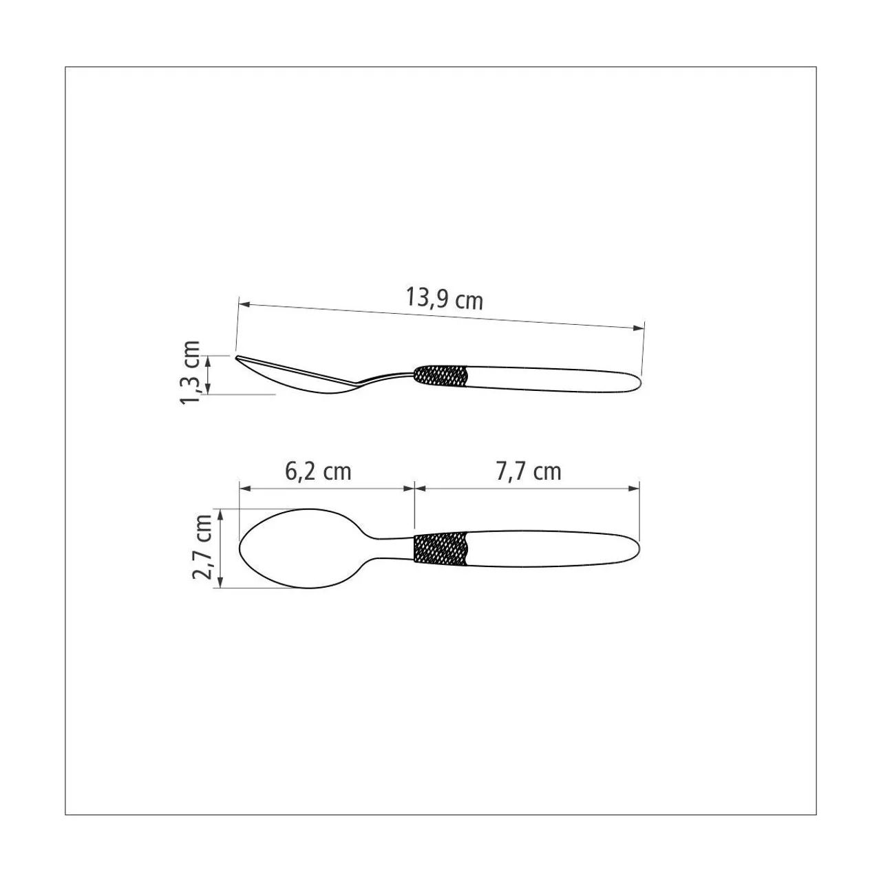 Jogo de 6 colheres de Chá Tramontina Ipanema  - Foto 3