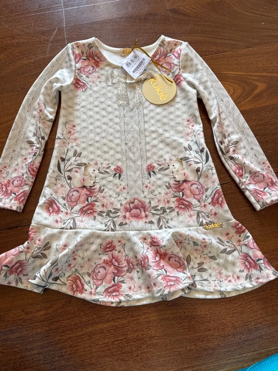 Vestido Infantil Floral Kukiê