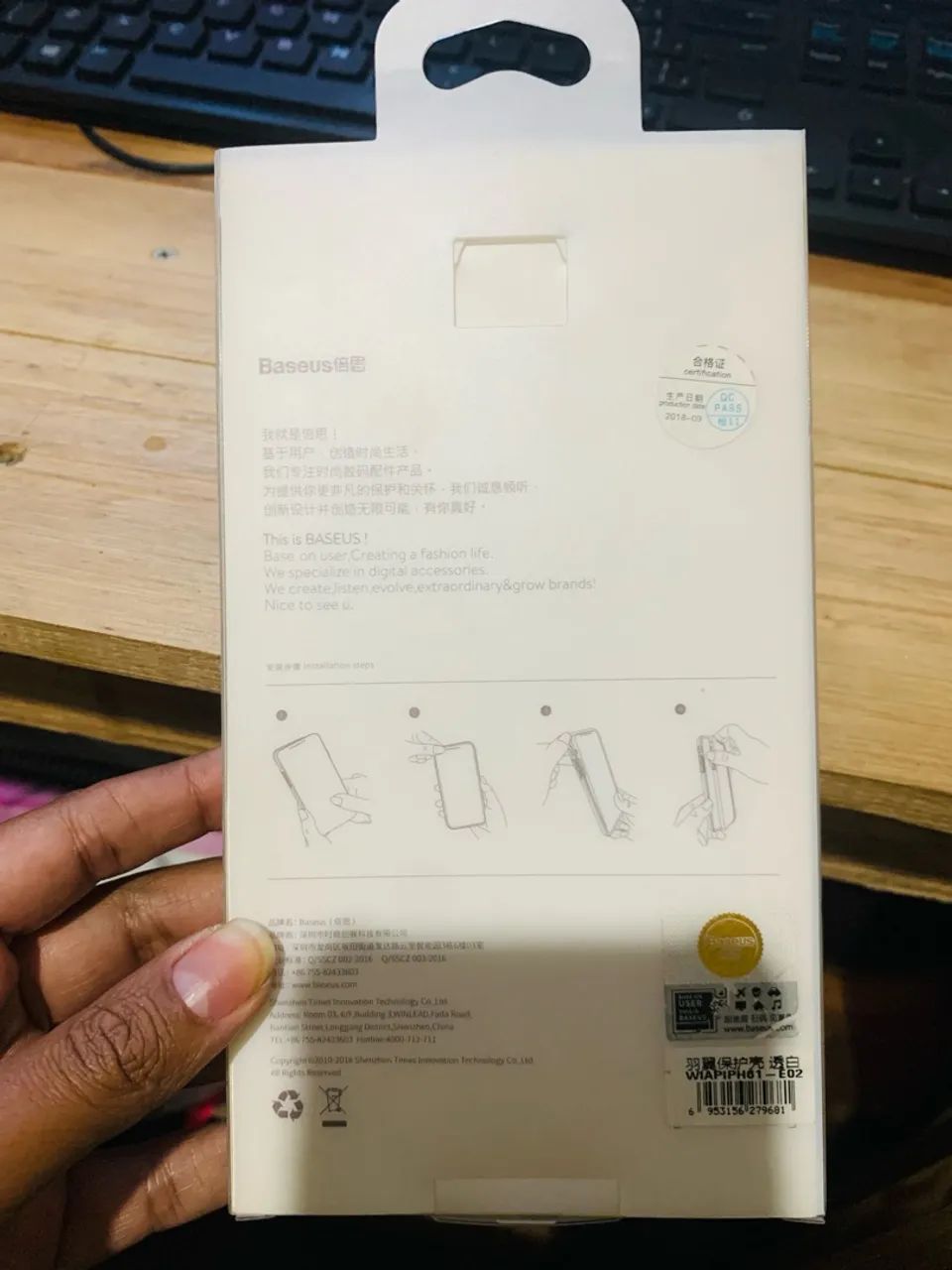 Capa Protetora Baseus para iPhone XR (Transparente) - Foto 4