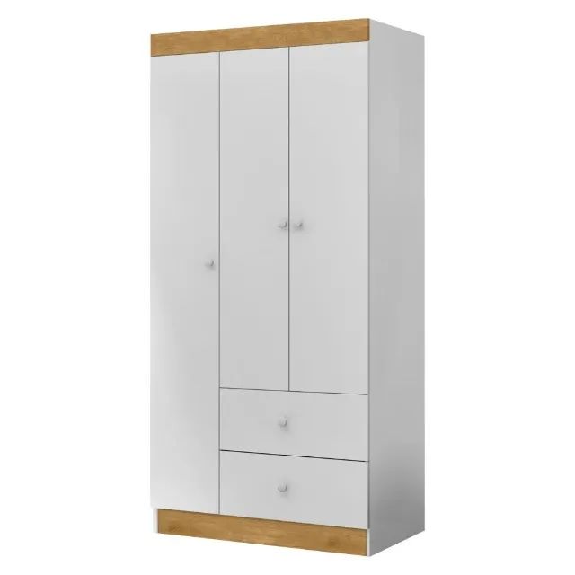 Guarda Roupa Infantil 3 Portas 2 Gavetas DIVIDIMOS EM ATÉ 10X SEM JUROS - Foto 2