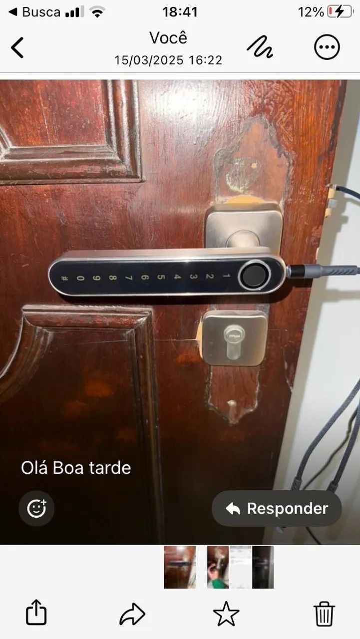 Fechadura eletrônica de embutir  - Foto 2