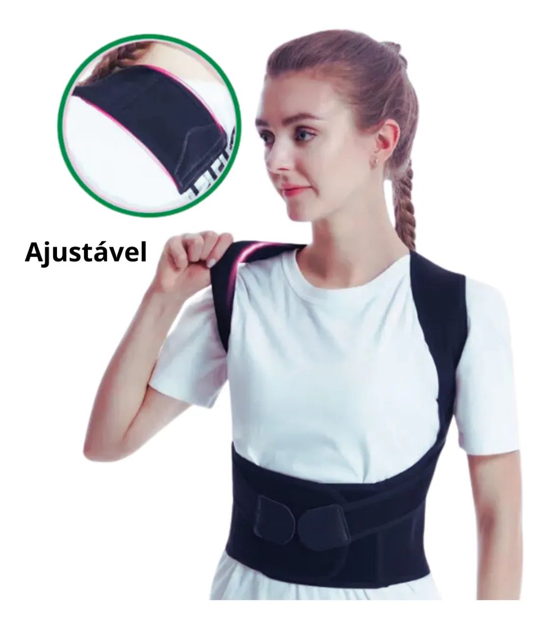 Corretor Postural M - Alivio Dor Costas, Melhora