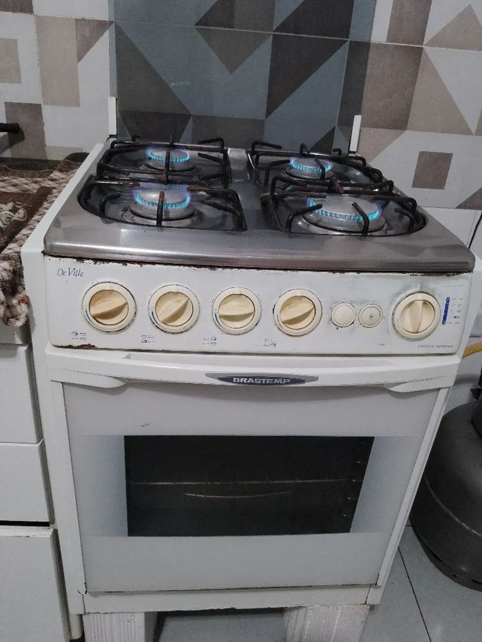 Fogão Brastemp embutir 4 bocas