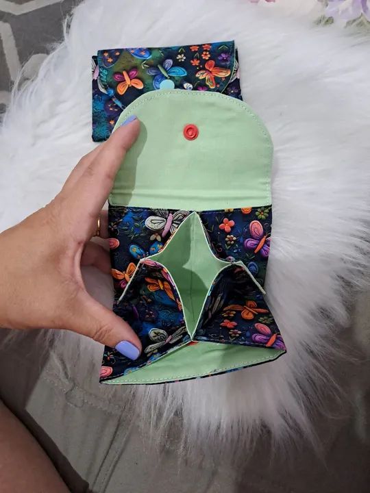 Mini carteira multiuso para cartões, documentos  - Foto 2