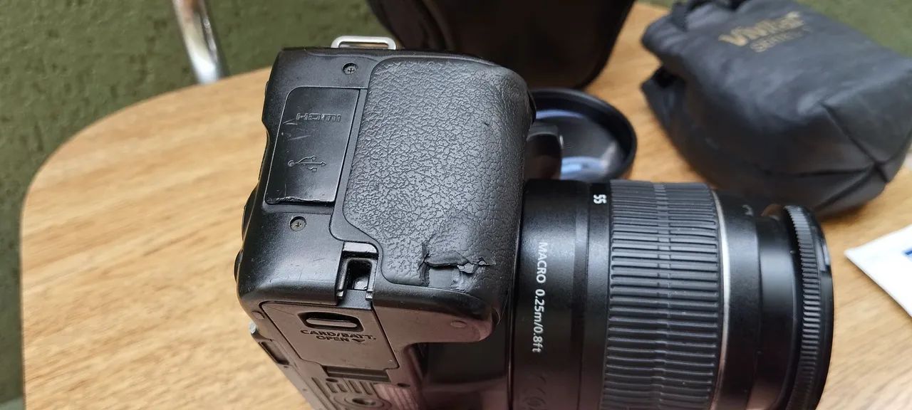 Canon SL2 Wi-fi com lente 18-55mm e adaptador lente Vivitar  - Foto 5